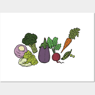Vegetables Posters and Art